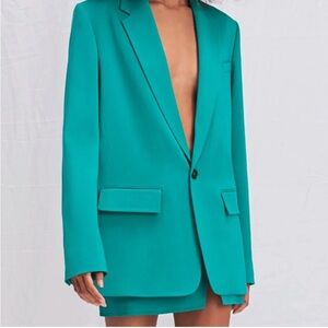 SET A.L.C. Teal Blazer Jacket and Skirt SET